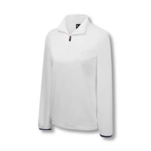   2007 Womens ClimaProof Half zip Golf Wind Shirt   White/Navy   862220