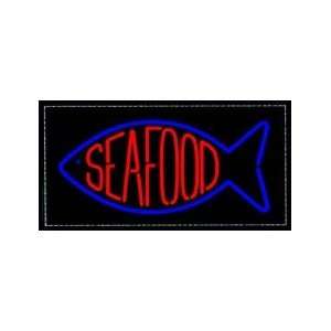  Seafood Backlit Sign 20 x 36