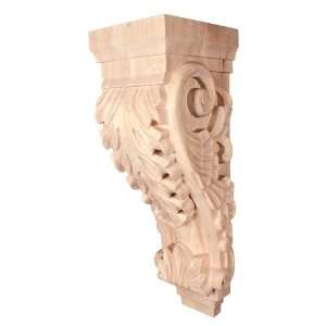  One Pair  Large  Acanthus Wood Corbels  6 3/4 x 7 3/4 x 