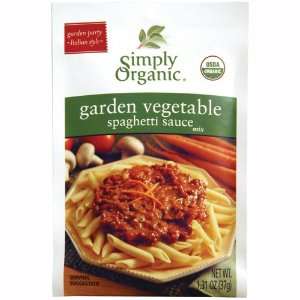 Simply Organic Garden Vegetable Spaghetti Sauce Certified Organic, 1 