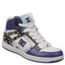 DC Shoes Womens Rebound Hi White/Purple Print