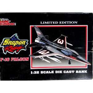    Racing Champion F 16 Falcon 1/32 Die Cast Coin Bank: Toys & Games