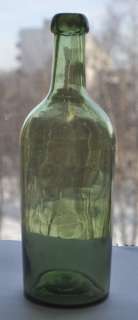   Century Imperial Russia Grass Green Mineral Soda Water Bottle  