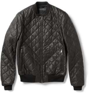   and jackets  Leather jackets  Quilted Leather Bomber Jacket