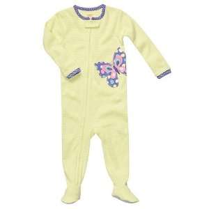    piece Colorful Butterfly Footed Cotton Sleeper Pajama (12 Months