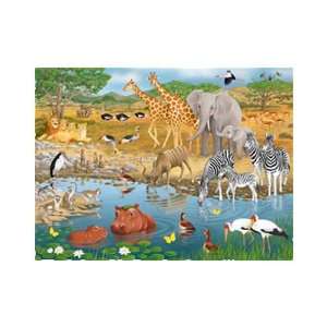  African Animals Jigsaw Puzzle 35pc: Toys & Games