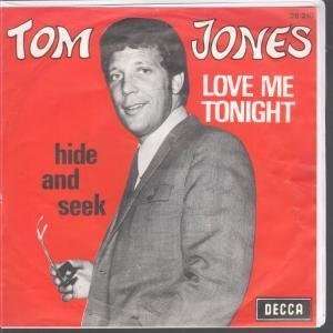   LOVE ME TONIGHT 7 INCH (7 VINYL 45) BELGIAN DECCA 1969 TOM JONES