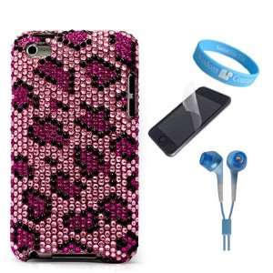  Rhinestones Shield Protector Case for Apple iPod Touch 4G + Clear 