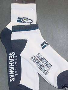 NFL Adult Low Cut Socks, Seattle Seahawks (2 Pairs) NEW  