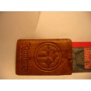  Pittsburgh Steelers Leather Luggage Tag
