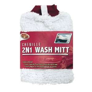    Clean Rite 2 310 8x10 Cotton 2 in 1 Wash/Bug Mitt Automotive