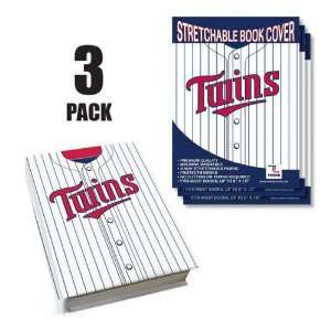  Minnesota Twins Stretch Book Covers (3 Pack) Sports 