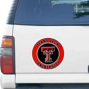  Texas Tech Red Raiders 11 x 11 Team Logo Car Magnet 