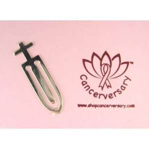  Faith Cross Silver Bookmark: Office Products