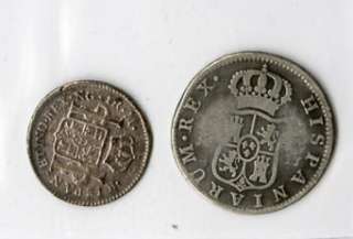 Spain Coins 1775/1800 Silver VF  