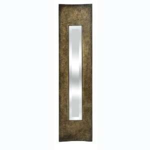   Tan and Brown Narrow Decorative Concave Wall Mirror: Home & Kitchen