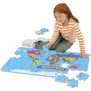    EDUCATIONAL INSIGHTS WORLD FOAM MAP PUZZLE 