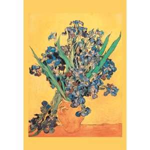  Vase avec Irises 28x42 Giclee on Canvas