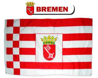 FAHNE BREMEN mit Wappen FLAGGE 90 x 150 cm NEU 90x150  