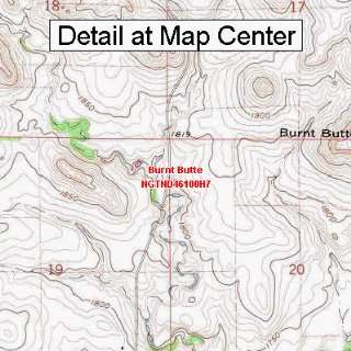  USGS Topographic Quadrangle Map   Burnt Butte, North 