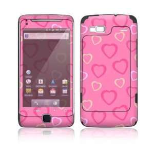  HTC Desire Z, T Mobile G2 Decal Skin   Pink Hearts 