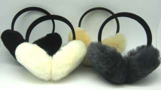 BEST Lambs Wool Fur Earmuffs Ear Hat Made In USA  