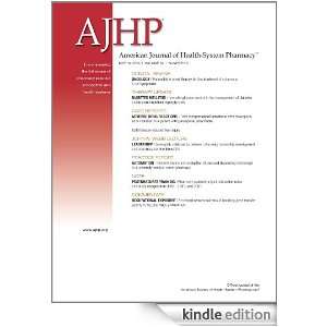  American Journal of Health System Pharmacy: Kindle Store 