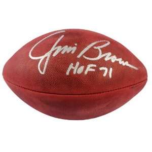  Jim Brown Signed Football w/ HOF 71   NFL Game Ball   JSA 