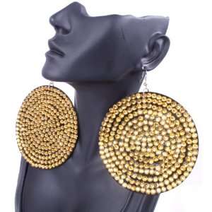   Inch Circle Poparazzi Earrings Iced Out Light Weight Basketball Wives