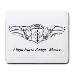  Flight Nurse Badge Master Mouse Pad