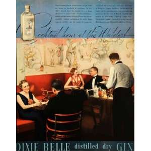   Distilled Dry Gin Liquor Alcohol   Original Print Ad