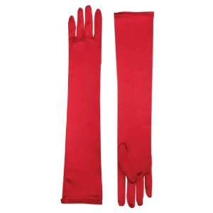  Long Red Satin Gloves Toys & Games