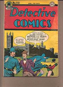 DETECTIVE COMICS #110 1946 DC BATMAN/ROBIN BOY WONDER KANE VG/VG 