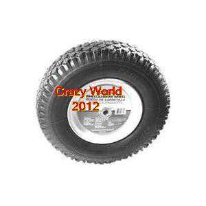 480/400 x 8 2 Ply Rep Wheelbarrow Wheel w Knobby Tread  