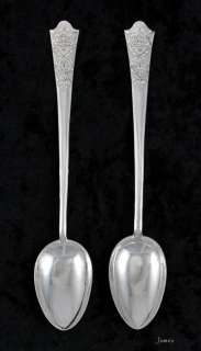 Chinese 900+ Purity Silver Demitasse Coffee Spoons  