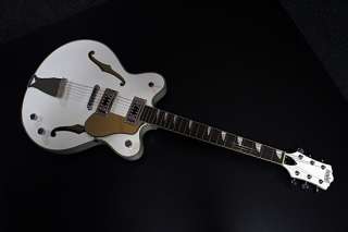   Stock SALE Eastwood CLASSIC 6 arched top Electric Guitar WHITE #2