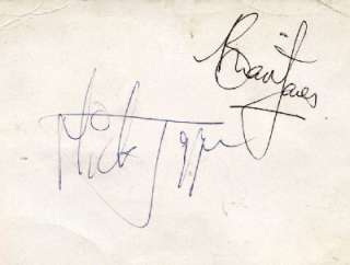 Rolling Stones autographs: Brian Jones + Jagger signed  