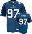 Patrick Kerney Jersey Reebok Blue Replica #97 Seattle Seahawks Jersey