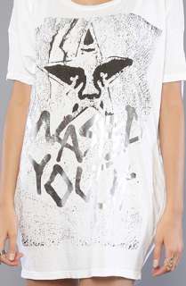 Obey The Wasted Youth Graphic Dress in White  Karmaloop   Global 