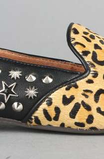 Jeffrey Campbell The Elegant Shoe in Giant Cheetah With Silver Studs 