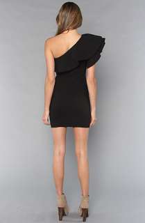 Blaque Label The One Shoulder Ruffle Dress in Black  Karmaloop 