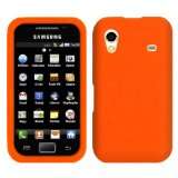 Orange Silikon Hülle Schutzhülle Tasche Case für Samsung Galaxy Ace 
