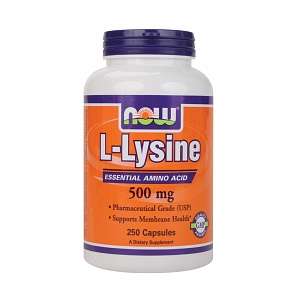 now foods l lysine 500mg capsules 250 ea dietary supplement supports 