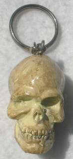 Skull Skeleton Goth Dead Deadhead Cast Iron Keychain  