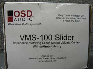 OSD VMS 100 Slider Stereo Volume Control WHT/ALMD/IVORY  