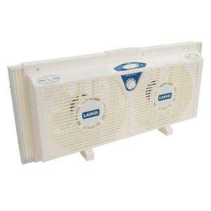   Reversible Twin Window Fan with Thermostat 2138 