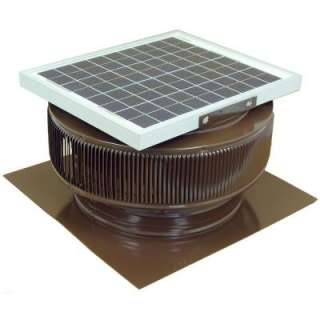   Brown Solar Powered Roof Exhaust Fan ASF 14 C2 BR at The Home Depot