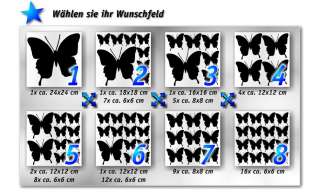 WANDTATTOO Schmetterling Aufkleber Wand Wohnen SET1  
