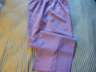 Willow Ridge 2pc Pant Suit S/S 20W Lavender w/ scroll designs  