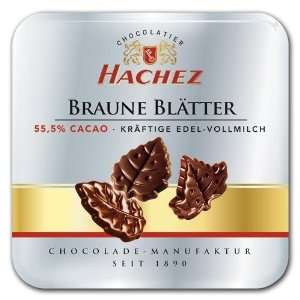 HACHEZ   Braune Blätter   55,5 Cacao   54g  Lebensmittel 